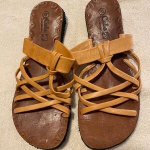 Cuba Leather Slip-on Sandals